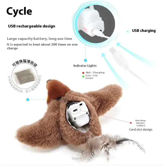 Meaoboo™ Flapping Bird Cat Toy