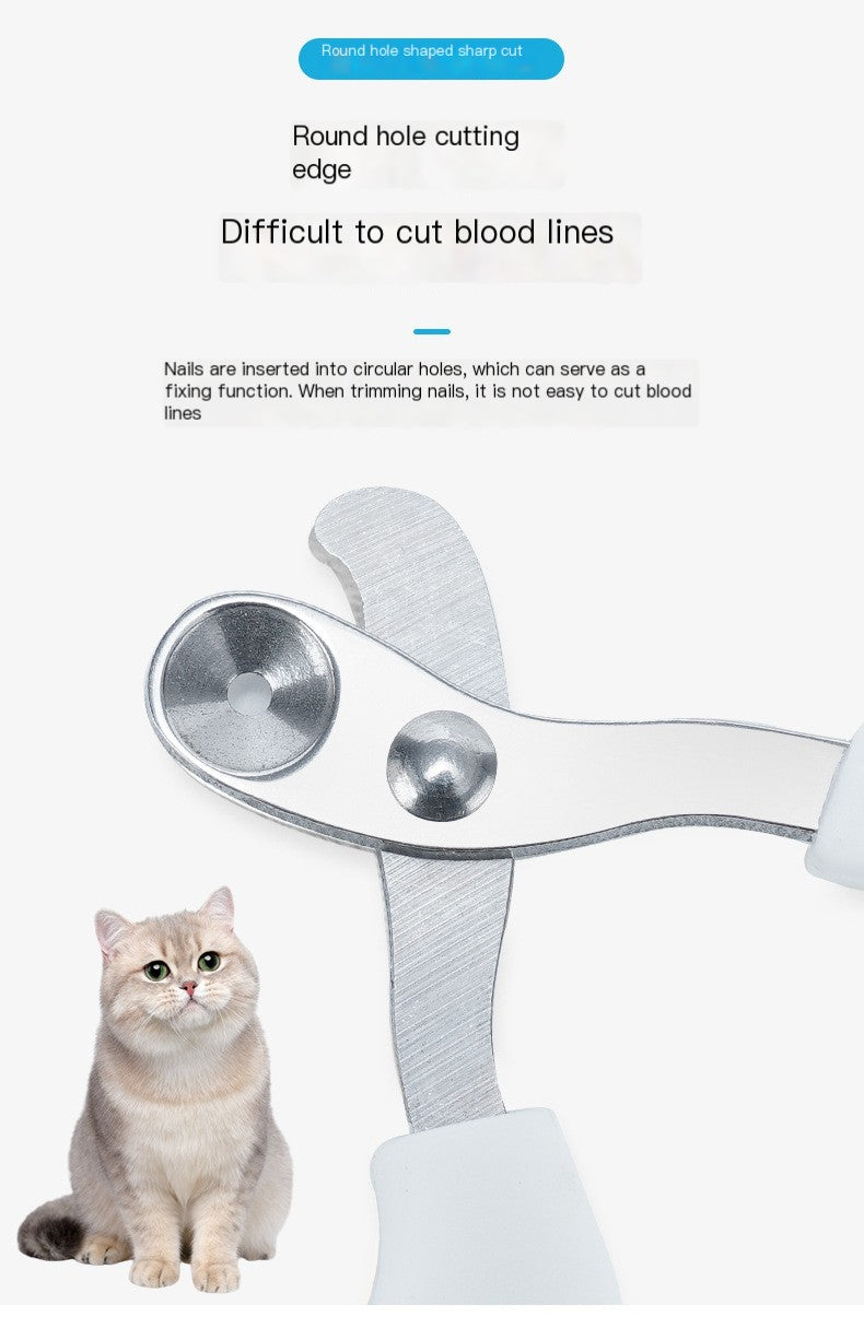 Meaoboo™ Stainless Steel Pet Nail Clipper for Cats and Dogs